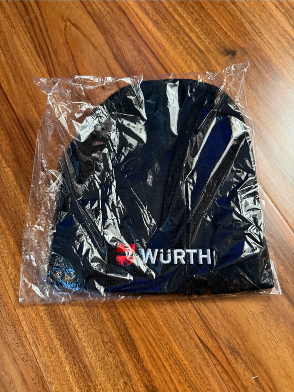 Navy Beanie with WURTH Embroidery and Red Logo